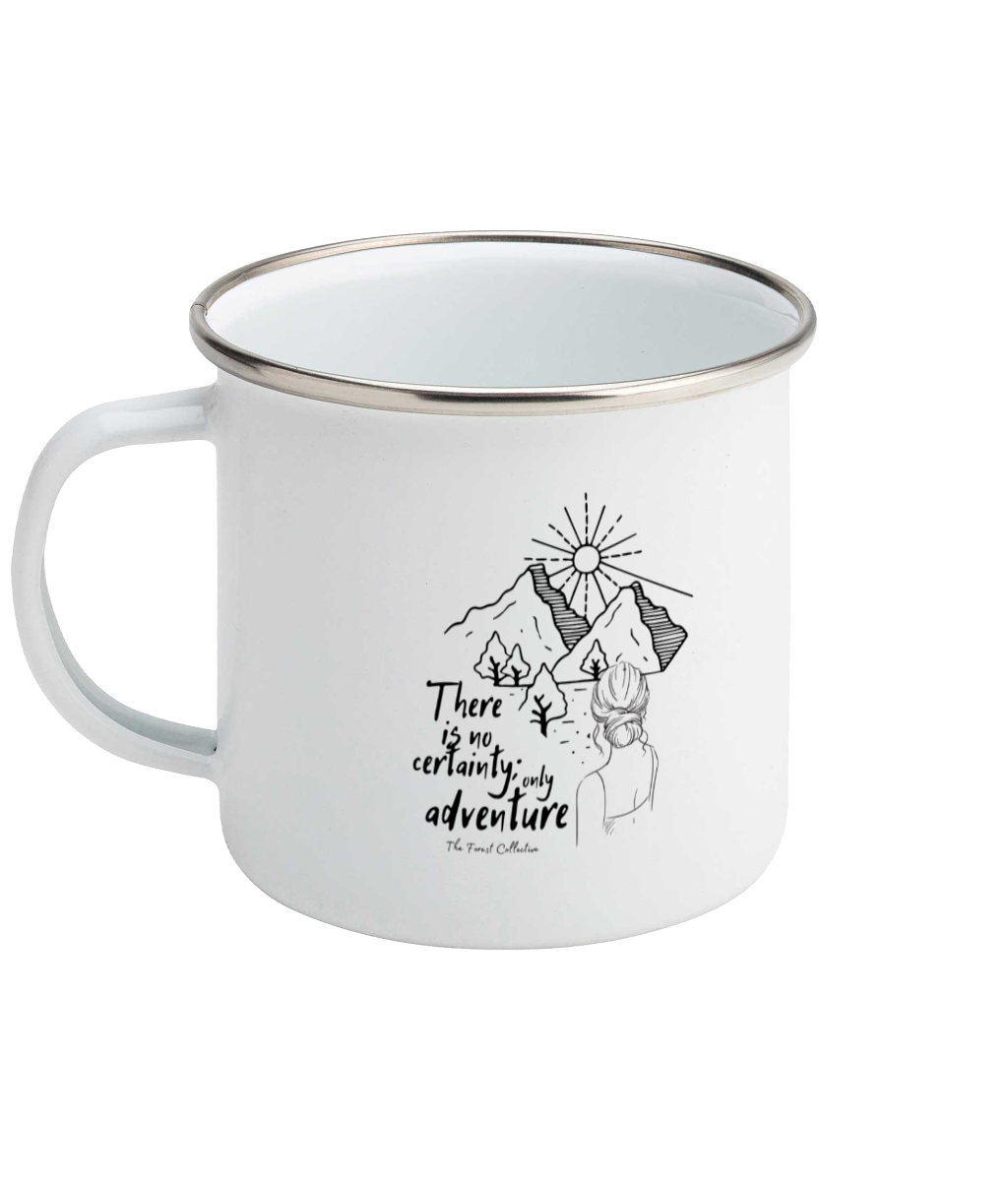 Only Adventure Enamel Mug | Camping Mug | Adventure coffee mug | Handmade Forest of Dean