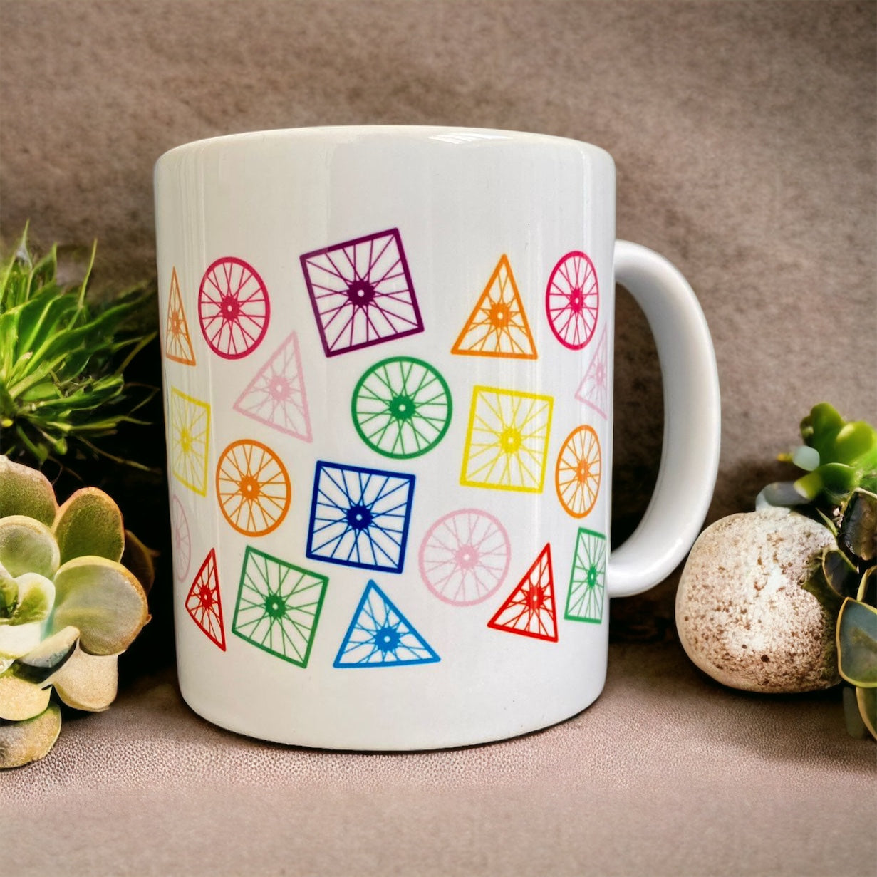 Ceramic Bike Mug | Cycling Mug | Pride cyclist mug | coffee mug |  Handmade gift | adventure inspired gift forest of dean