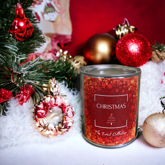 Christmas Candle - Festive candle - spruce - christmas tree candle forest of dean