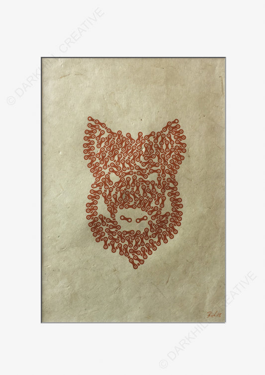 Wild Boar in Chain Print
