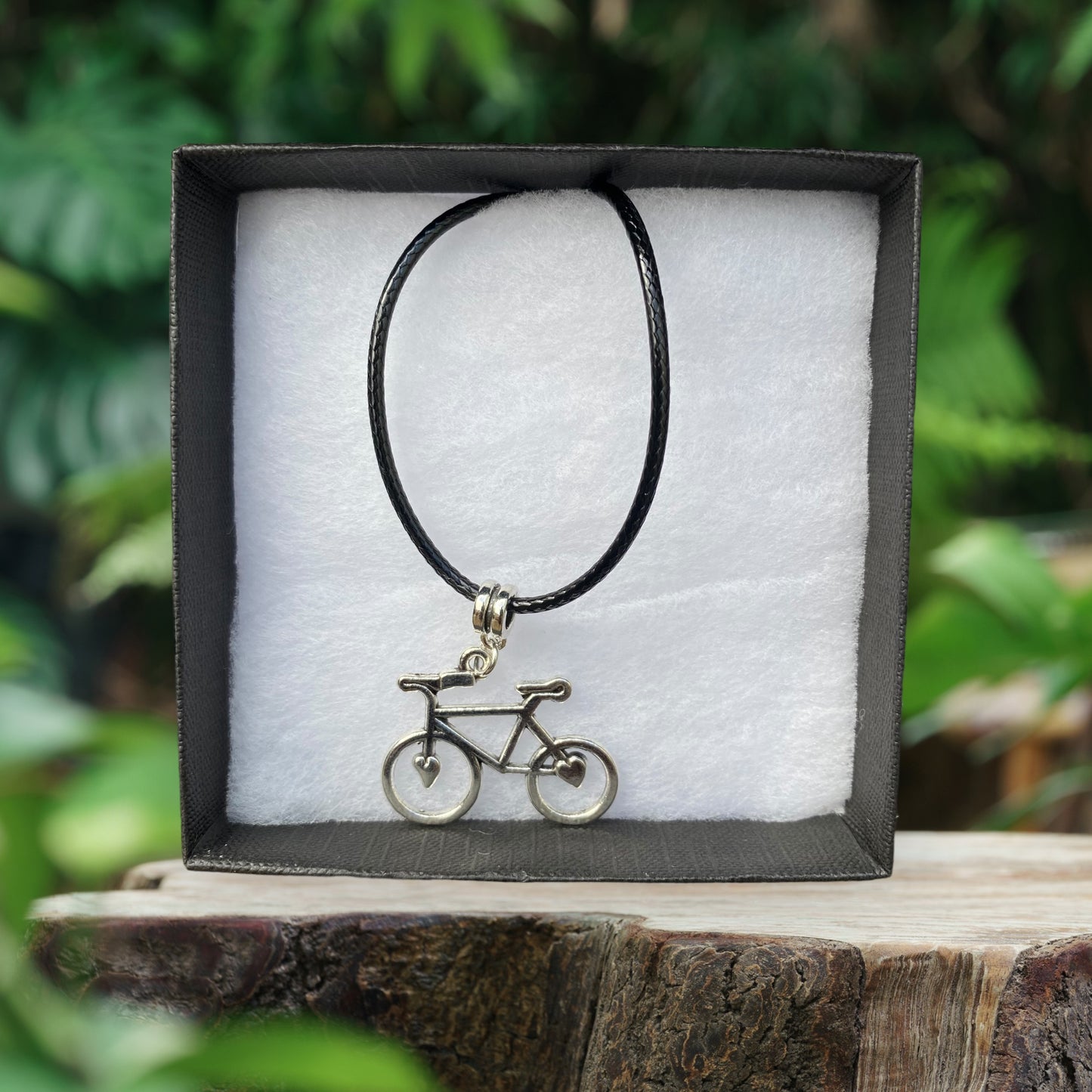 Bike Pendant Necklace